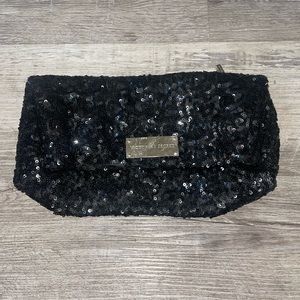 Victorias Secret black sequins clutch bag